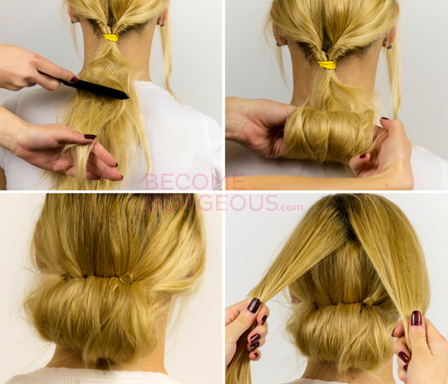 Tóc updo gọn gàng sang trọng cho ngày hửng nắng