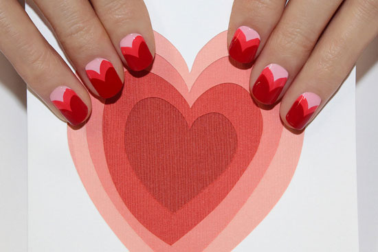 Tự làm nail trái tim ngọt ngào cho Valentine