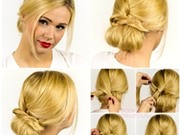 Tóc updo gọn gàng sang trọng cho ngày hửng nắng