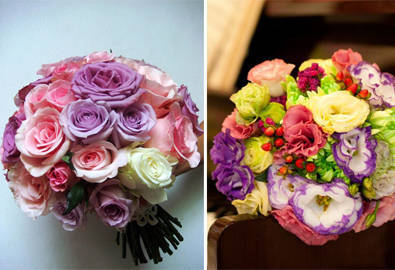 Những loại hoa cưới màu tím cho cô dâu