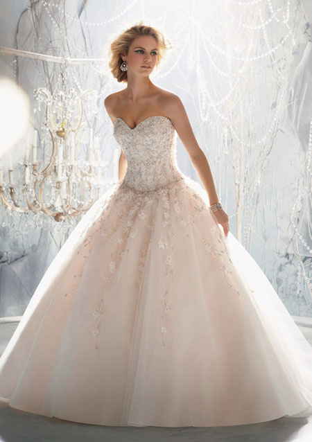 Váy cưới kiểu cách từ Mori Lee