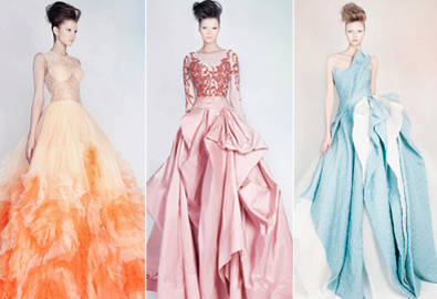 Váy cưới pastel phong cách Pháp