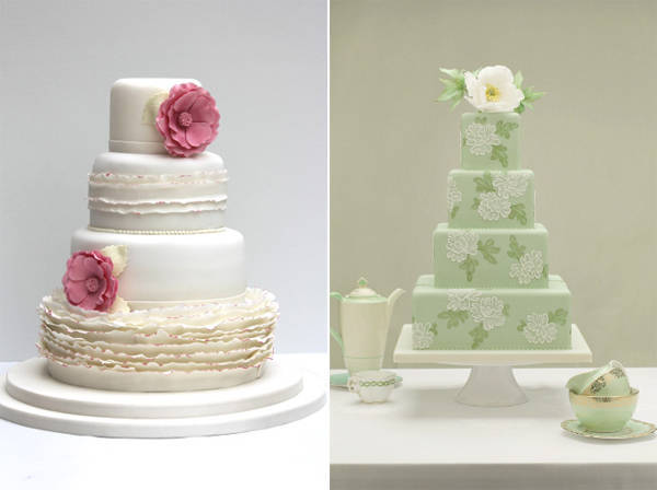 Bánh cưới pastel cảm hứng từ hoa cỏ
