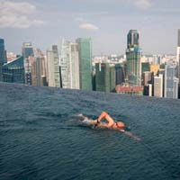 Cận cảnh bể bơi 'thiên đường' khủng ở Singapore