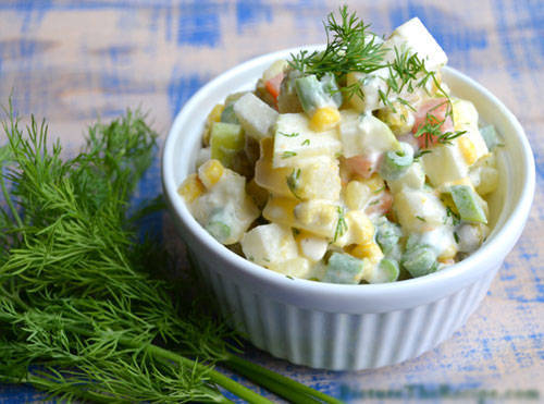 Salad Nga làm nhanh ăn ngon