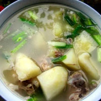 Ngọt bùi canh khoai từ