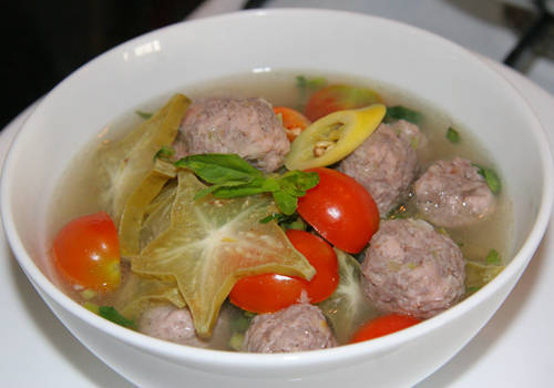 Canh khế nấu thịt bò