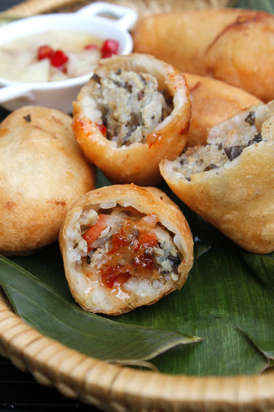 Bánh rán nhân mặn ngon khó cưỡng