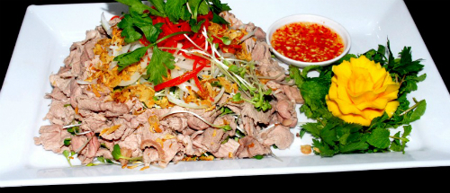 Bắp bò trộn cải mầm