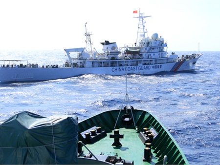 Trung Quốc giảm số tàu tại khu vực giàn khoan 981