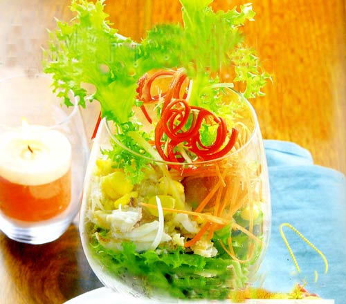 Salad thanh mát khai vị ngày mới