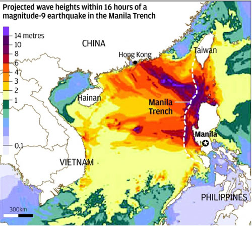   Cảnh báo nguy cơ động đất, sóng thần trên Biển Đông