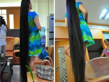 Bán đấu giá tóc dài 2 m để làm từ thiện