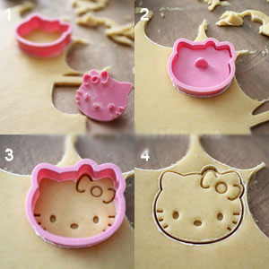 Bánh quy hình Hello Kitty cực dễ thương