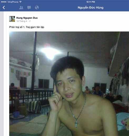 Phạm nhân dễ dàng đăng ảnh 'tự sướng' trong tù lên Facebook