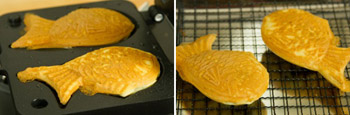 Thưởng thức bánh cá taiyaki Nhật Bản giòn bùi