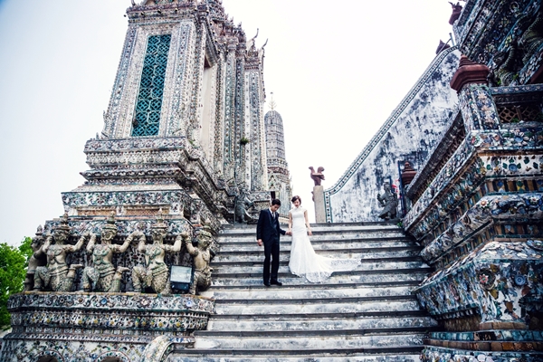 Ngắm trọn bộ ảnh cưới tuyệt đẹp tại Thái Lan của hot girl Huyền Lizzie