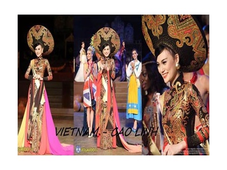 Hoa hậu Quốc tế 2014: Cao Thuỳ Linh đoạt giải Trang phục dân tộc