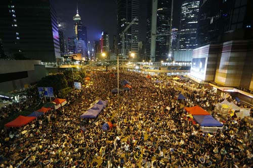 Hong Kong: Sinh viên tiếp tục rầm rộ chiếm trung tâm