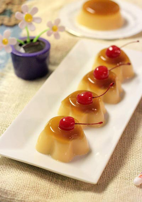 Mềm mịn pudding cà phê tan chảy trong miệng