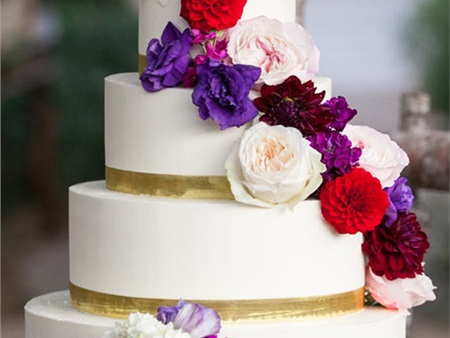 15 thiết kế bánh cưới sắc màu tươi trẻ
