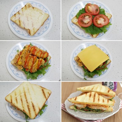 3 món ăn sáng ngon lạ từ bánh mỳ sandwich