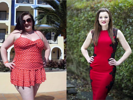 Bà mẹ giảm gần 45 kg trong một năm