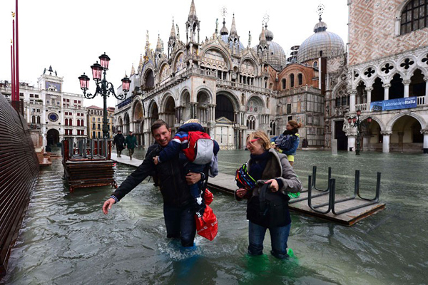 Thành phố tình yêu' Venice ngập trong nước biển