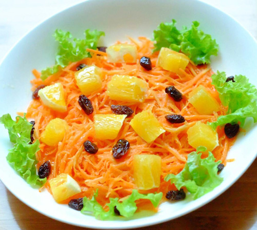 Salad cà rốt, cam cho nàng đẹp da, đẹp dáng