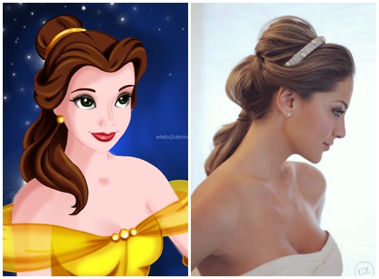 Những kiểu tóc cô dâu đẹp như công chúa Disney