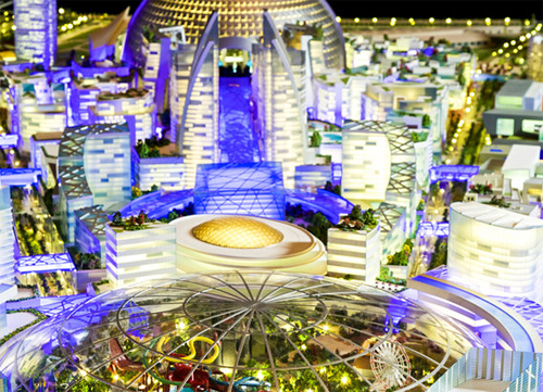 Dubai xây dựng thành phố trong nhà xanh tươi, mát lịm ngay giữa sa mạc