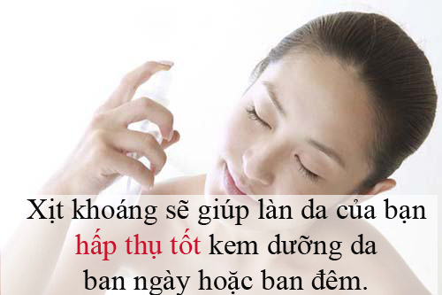 Xịt khoáng đúng cách để làn da tươi trẻ