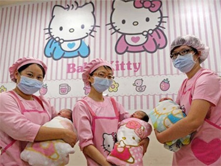 Độc đáo bệnh viện phụ sản Hello Kitty ở Đài Loan