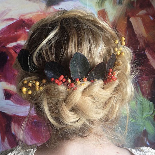 Những kiểu tóc tuyệt đẹp, hợp xu hướng 2015 cho cô dâu mùa thu