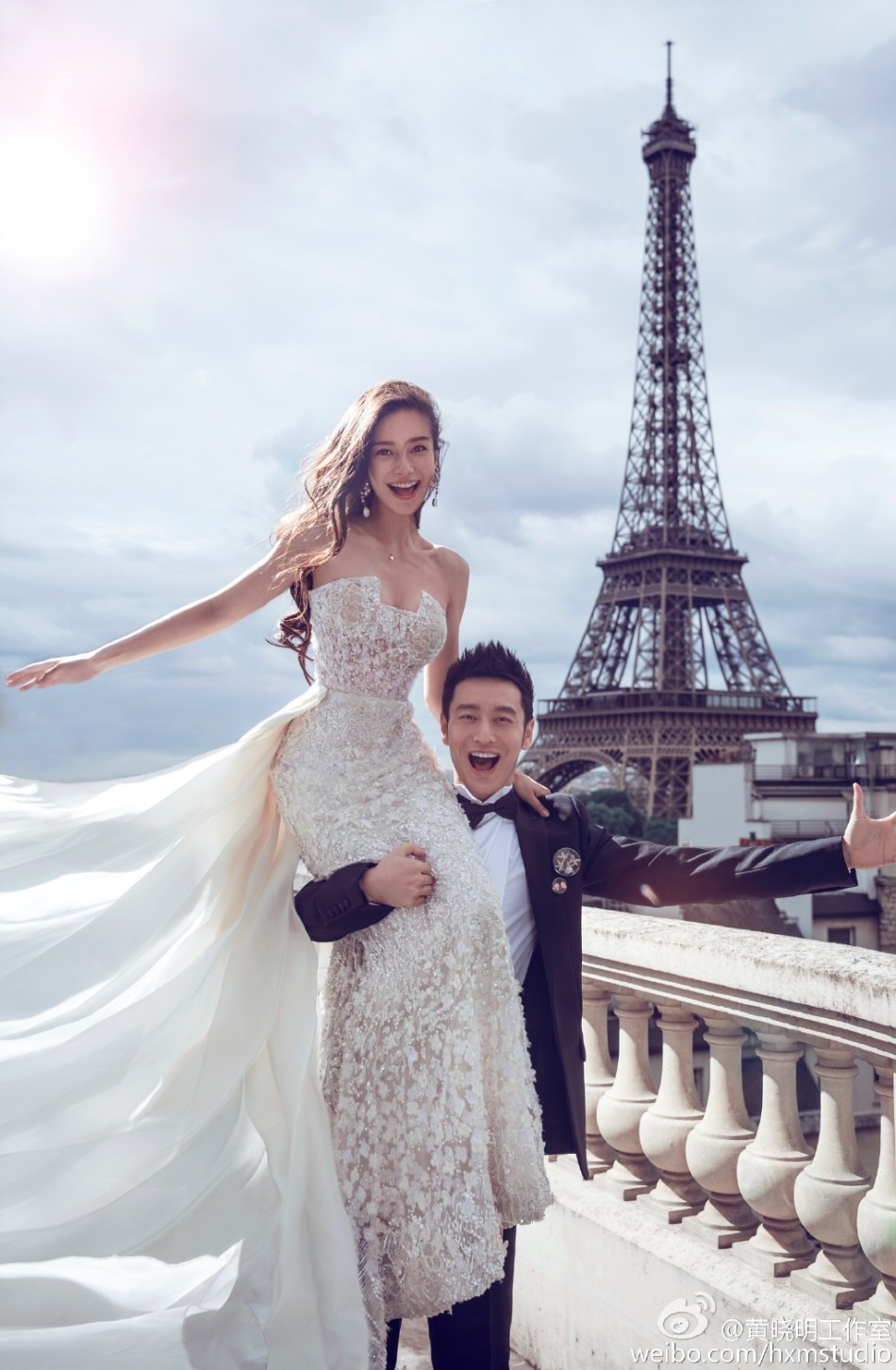 Huỳnh Hiểu Minh và Angela Baby tung bộ ảnh cưới tuyệt đẹp trước giờ thành hôn