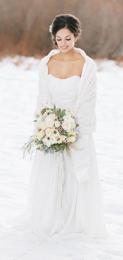Bộ sưu tập váy cưới mùa đông đẹp cho cô dâu