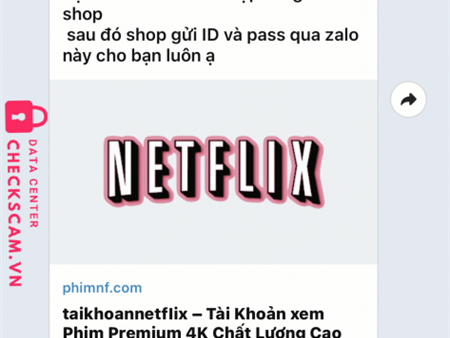 Cảnh báo lừa đảo mua tài khoản Netflix từ Nông Nguyên Phong phimktv.net
